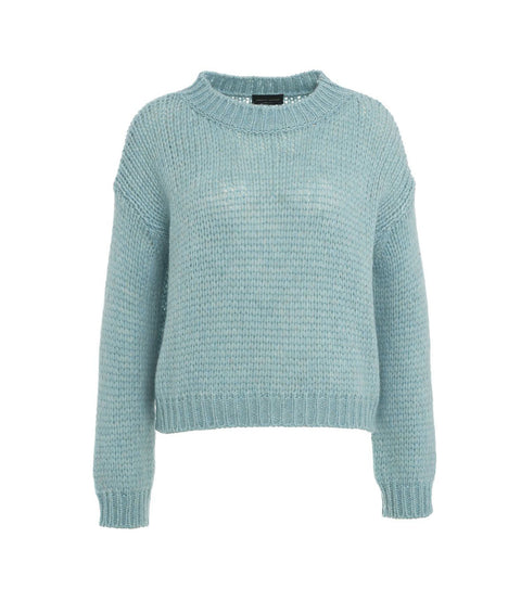 Maglia in alpaca #blu