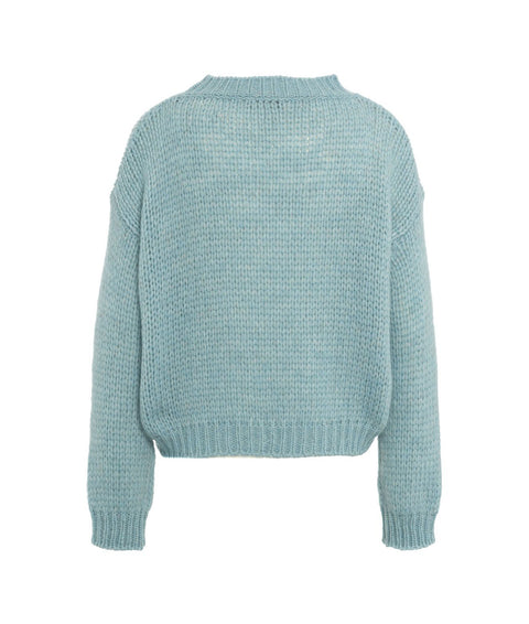 Maglia in alpaca #blu