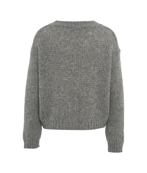 Maglione in misto lana #grigio