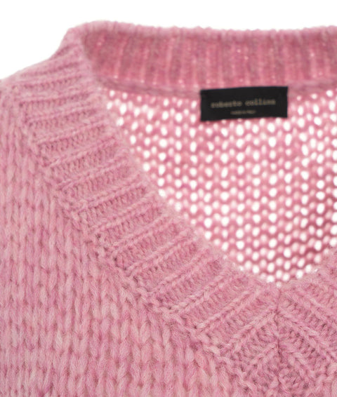 Maglione in misto lana #pink