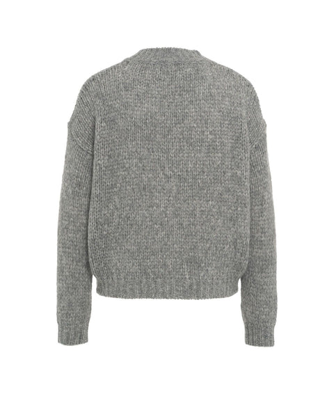 Cardigan in maglia #grigio