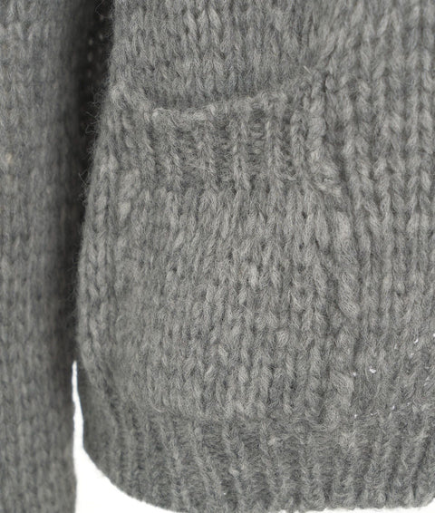 Cardigan in maglia #grigio