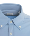 Camicia 'tailor' in tessuto active #blu