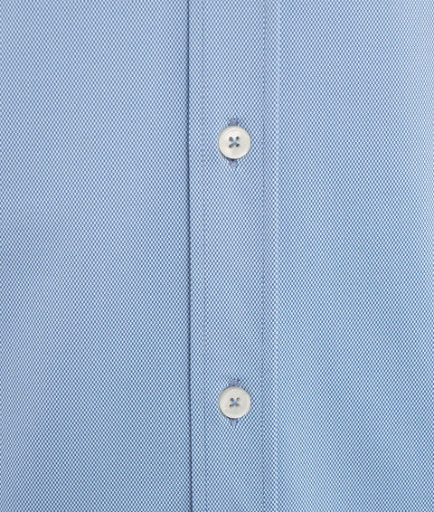 Camicia 'tailor' in tessuto active #blu