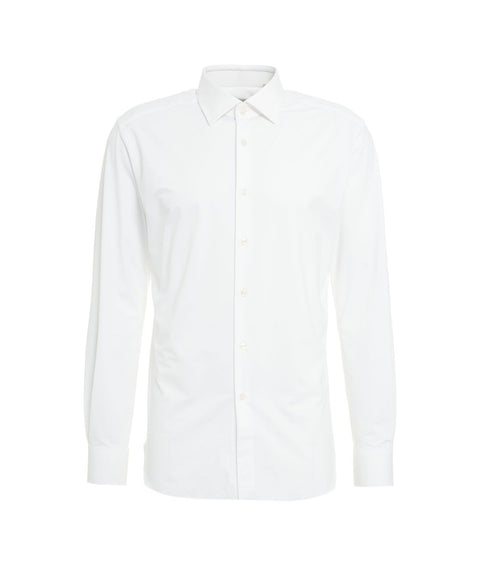 Camicia 'tailor' in tessuto active #bianco