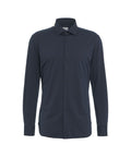 Camicia 'tailor' in tessuto active #blu