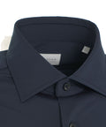 Camicia 'tailor' in tessuto active #blu