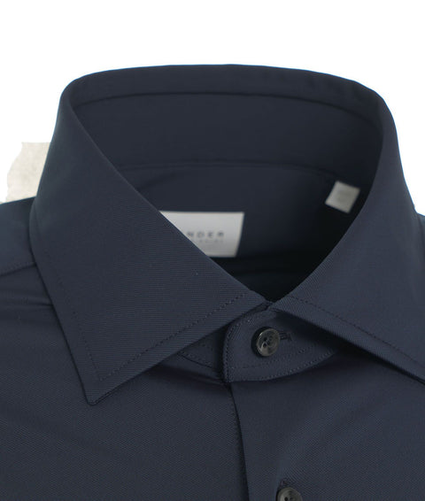 Camicia 'tailor' in tessuto active #blu