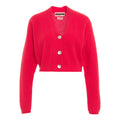 Cardigan a maglia in cashmere #rosso