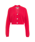 Cardigan a maglia in cashmere #rosso