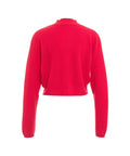 Cardigan a maglia in cashmere #rosso