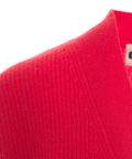 Cardigan a maglia in cashmere #rosso