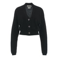 Cardigan a maglia in cashmere #nero