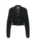 Cardigan a maglia in cashmere #nero