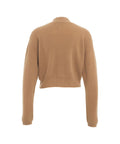 Cardigan a maglia in cashmere #marrone