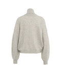 Pullover in maglia di cachemire con dolcevita #grigio