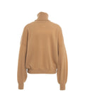 Pullover in maglia di cachemire con dolcevita #marrone