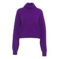 Maglione con dolcevita #viola