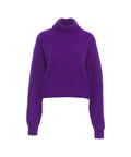 Maglione con dolcevita #viola