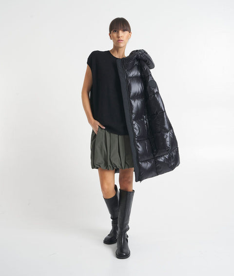 Gilet in cashmere #nero