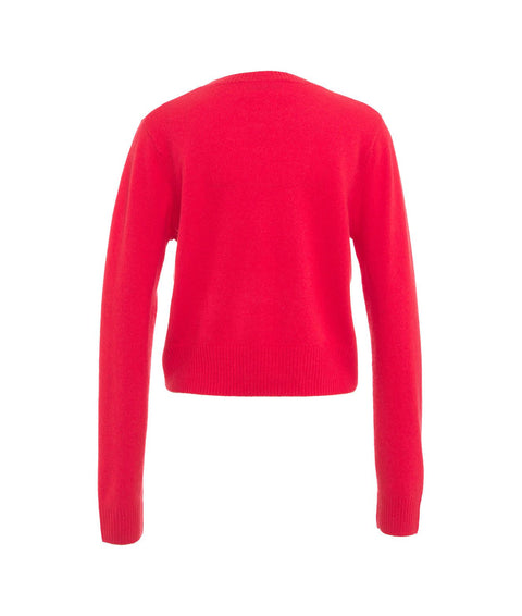 Maglione in cashmere #rosso