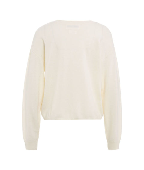 Maglione in cashmere #bianco