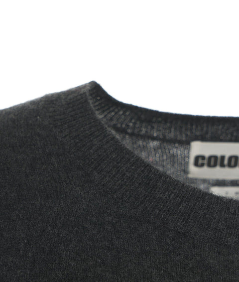 Maglione con logo ricamato #grigio