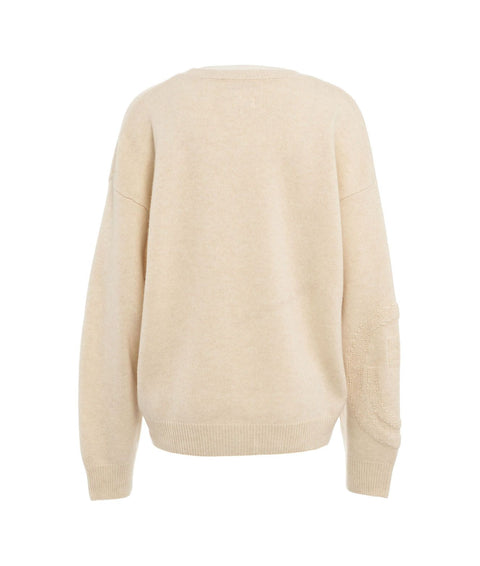 Maglione in cashmere #beige