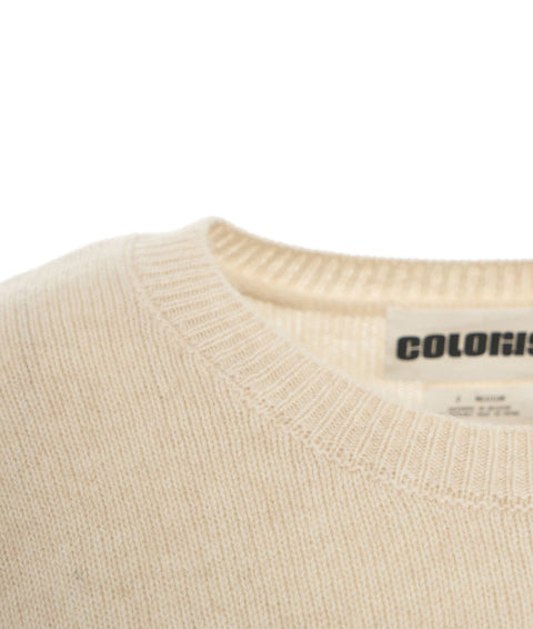 Maglione in cashmere #beige