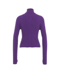 Maglione con dolcevita #viola