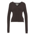 Pullover a maglia in misto cotone #marrone