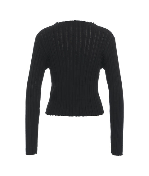 Pullover in maglia #nero