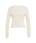 Pullover in maglia #bianco