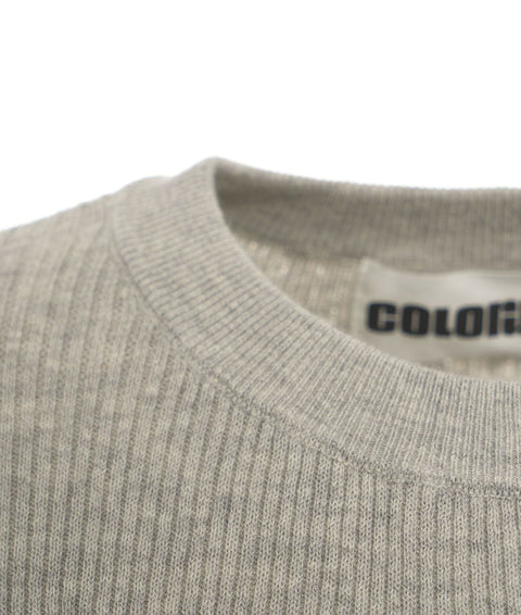 Pullover in maglia #grigio