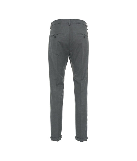 Pantaloni in lana pressata 'Gaubert' #grigio