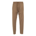 Pantaloni chino in flanella 'Yuri' #marrone