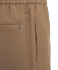 Pantaloni chino in flanella 'Yuri' #marrone