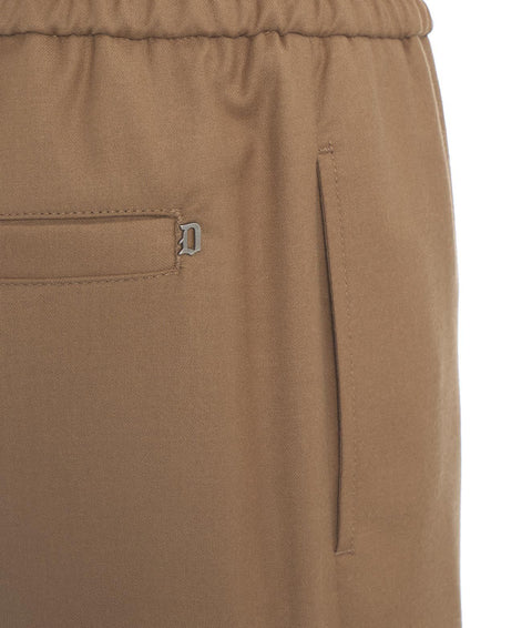 Pantaloni chino in flanella 'Yuri' #marrone