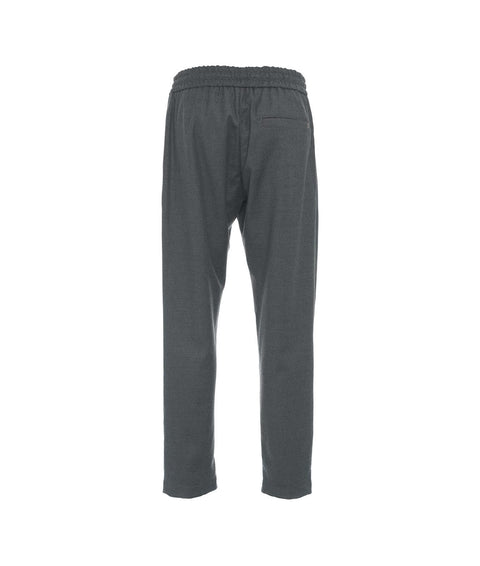 Pantaloni chino in flanella 'Yuri' #grigio