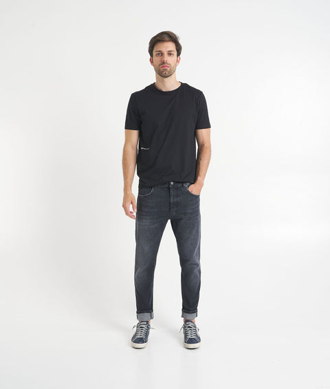 Jeans 'Dian' in Carrot Slim Fit #nero