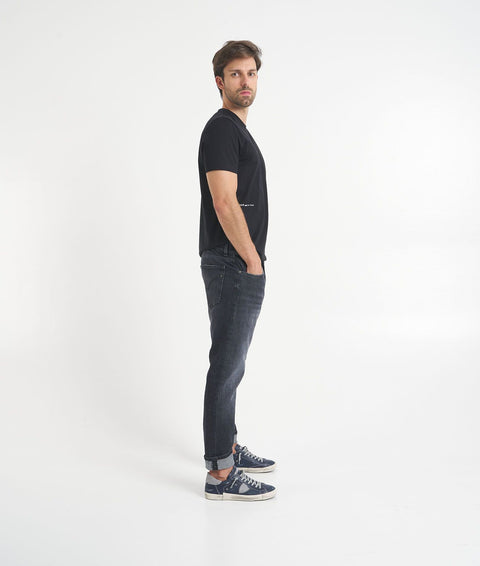 Jeans 'Dian' in Carrot Slim Fit #nero