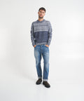 Maglione con scollo rotondo #blu