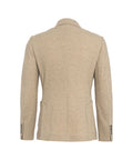 Blazer doppiopetto a spina di pesce #beige