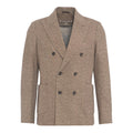 Blazer doppiopetto in felpa #marrone