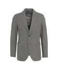 Blazer monopetto a spina di pesce #grigio