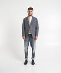 Blazer monopetto #grigio