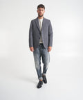 Blazer monopetto #grigio