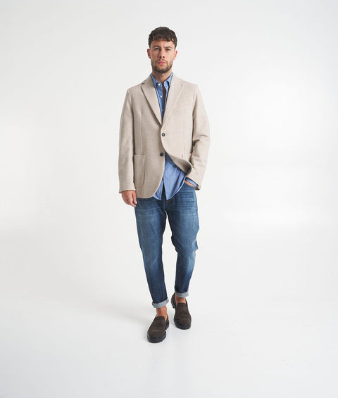 Blazer monopetto #beige