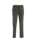 Pantaloni in velluto a coste con coulisse #verde