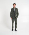 Pantaloni in velluto a coste con coulisse #verde